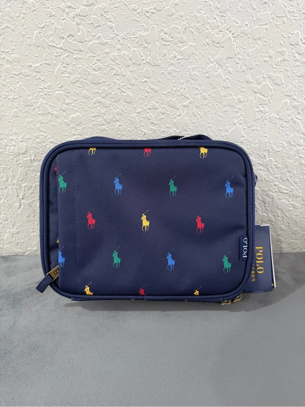 Ralph Lauren Polo Bear Backpack & Pony Lunch Tote Set